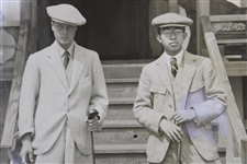 1922 Press Photograph The Prince Of Wales & The Crown Prince Hirohito Of Japan Tokyo Golf Club