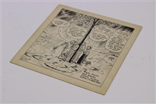 Original Ink Cartoon By Sullivan 'Slices Of Golf'