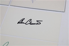 Casper, Ford, Wall, Burke, Archer, Langer, Sarazen, & Crenshaw Signed Index Cards w/JSA ALOA