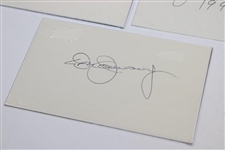 Harper, Nichols, January, & Barber Signed Index Cards-Pga Champs w/ JSA ALOA 