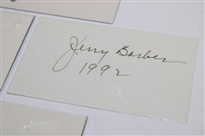 Harper, Nichols, January, & Barber Signed Index Cards-Pga Champs w/ JSA ALOA 
