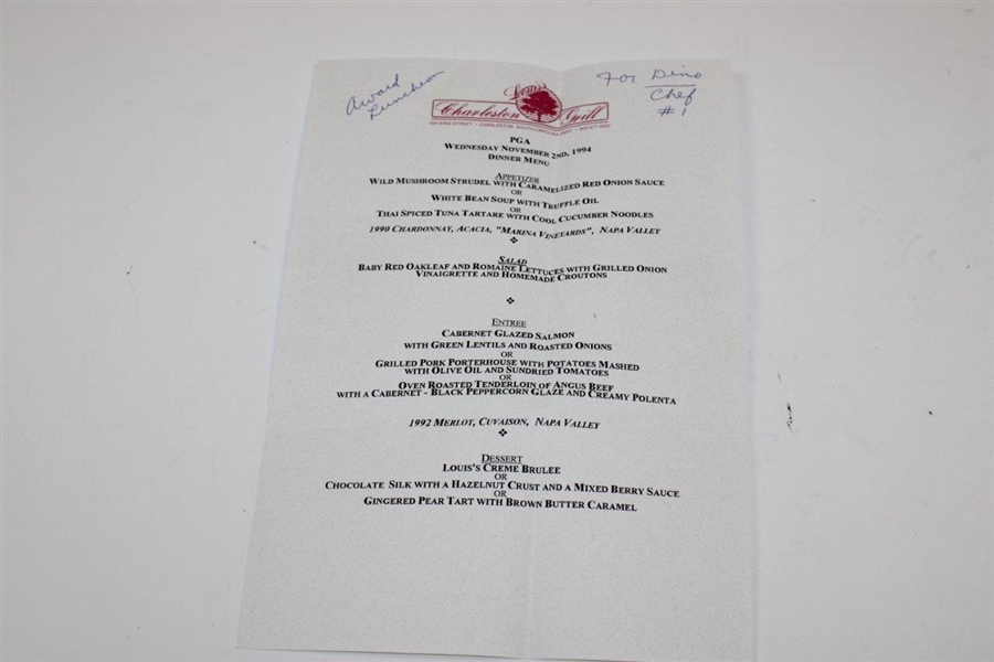 1994 Pga Presidents Dinner Program