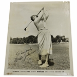 Babe Zaharias Wilson Advisory Staff Photo W/ Corner Holes