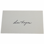 Ben Hogan Signed 3 X 5 w/JSA ALOA