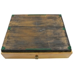 18 X 15 Hinged Wooden Box With Glass Top To Display 48 Golf Balls