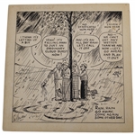 Original Ink Cartoon By Sullivan 'Slices Of Golf'