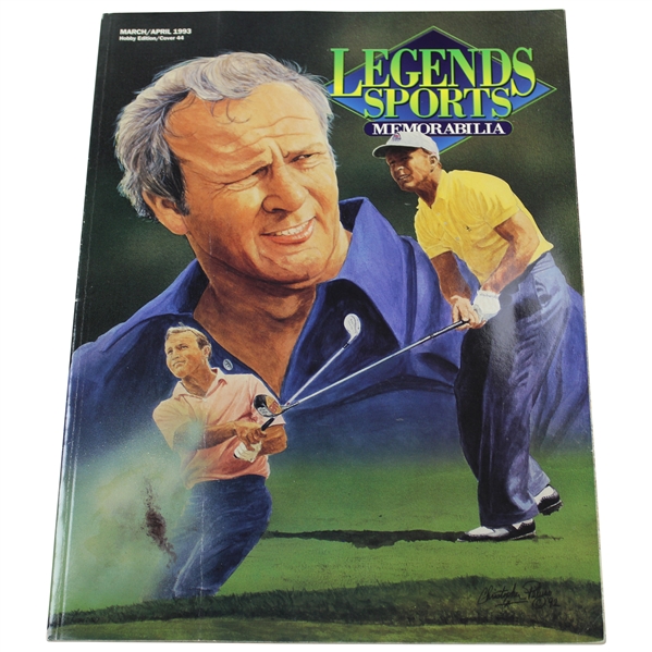 1993 Legends Sports Memorabilia Magazine Arnold Palmer On Cover And Uncut Cards