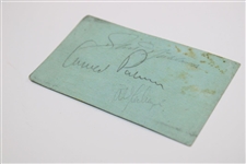 Arnold Palmer, Jack Nicklaus & Al Geiberger Signed Card in Pencil JSA ALOA