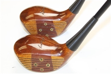 Ben Hogan Apex Model Oil Hardened Driver & 3 Wood (Persimmon)