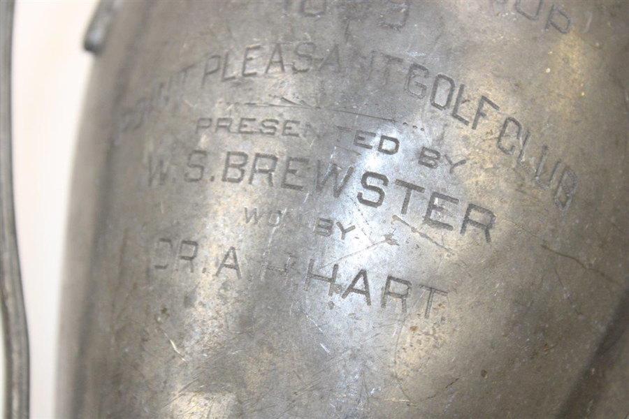 1899 Point Pleasant GC President's Cup Trophy Presented by W.S. Brewster to Dr. A.H. Hart