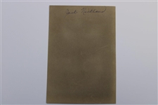 Jack Nicklaus Pro Debut at 1962 LA Open Original Photo