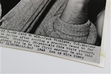 Jack Nicklaus 1960 He Came To Win AP Wire Photo - April 12th