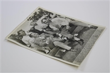 Bobby Jones, Jimmy Demaret, Byron Nelson & Ben Hogan 1946 Wire Photo - April 5th