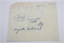 1934 Augusta National Inv. 'The Masters' Practice Rd Amen Corner Press Photo - March 17th