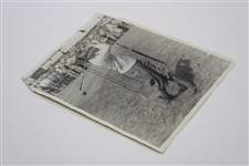Gene Sarazen 1928 US Open at Olympia Fields Post-Swing Press Photo  - June 23rd
