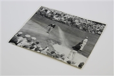 Ben Hogan 1954 Spraying Out Of A Sand Trap Masters Photo - April 11th