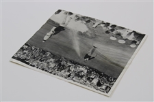Ben Hogan 1954 Spraying Out Of A Sand Trap Masters Photo - April 11th