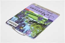 Scottie Scheffler Signed 2022 Masters SERIES Badge #R01049 JSA ALOA