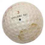 Ben Hogan 1948 US Open at Riviera Used Spalding Golf Ball - Gifted to Ralph Hutchison