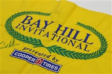 Tiger Woods & Arnold Palmer Signed 2000 Bay Hill Inv. Pinny Flag - Rare JSA ALOA