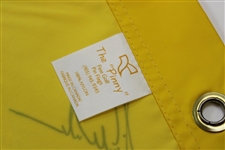 Tiger Woods & Arnold Palmer Signed 2000 Bay Hill Inv. Pinny Flag - Rare JSA ALOA