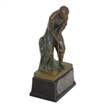 Hillcrest Country Club Approaching & Putting Contest 1935 Winner Trophy with Bobby Jones Likeness