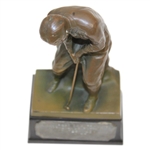 Hillcrest Country Club Approaching & Putting Contest 1935 Winner Trophy with Bobby Jones Likeness