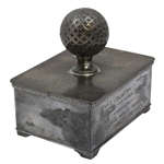 1928 Rye Country Club Sweepstakes Silver Box Won by C. Stanley Meyers
