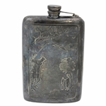 Apollo E.P.B.M. 4948/1 Golfer with Caddy Themed Flask