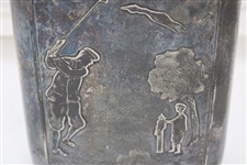 Apollo E.P.B.M. 4948/1 Golfer with Caddy Themed Flask