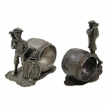 Two (2) Golf Themed Napkin Holders/Rings