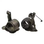 Two (2) Golf Themed Napkin Holders/Rings