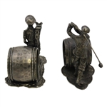 Two (2) Golf Themed Napkin Holders/Rings
