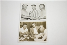Four Original Photos of Rod Munday, Fred Hawkins, Tony Manero, & Fred Haas at 1948 Reading Open
