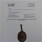 Barry Jaeckel's 1978 International Tour Dunlop Phoenix Tournament Contestant Leather Bag Tag