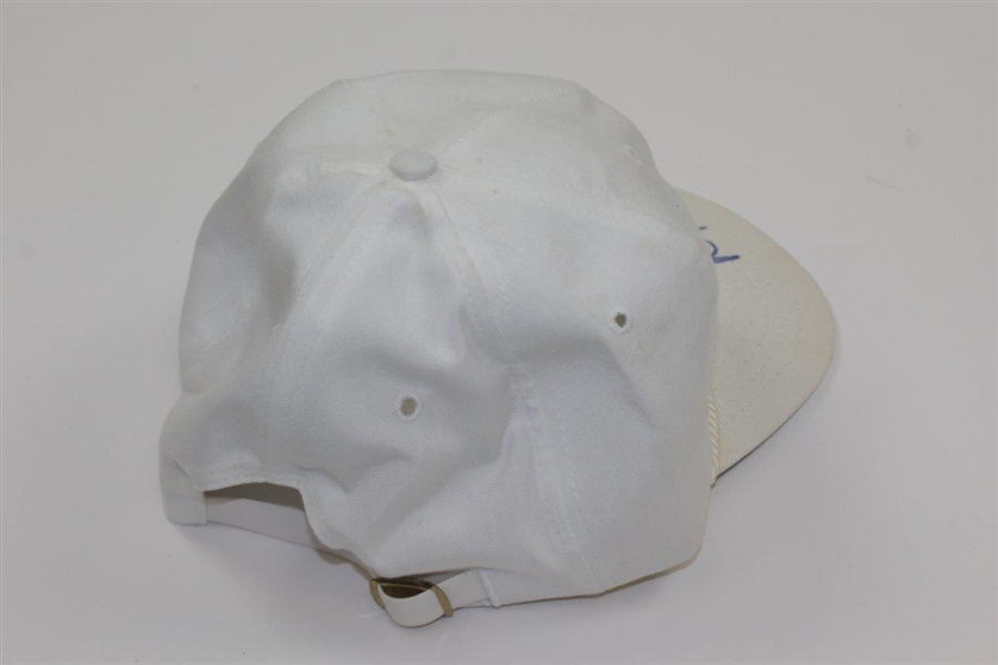 Ray Floyd Signed White Bridgestone Hat & 'The Smart Ball' Button JSA ALOA
