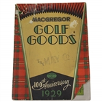 Golf Goods 1929 Pamphlet By MacGregor 