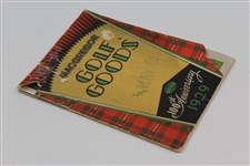 Golf Goods 1929 Pamphlet By MacGregor 