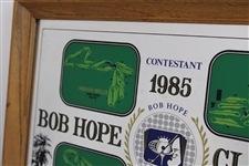 1985 Bob Hope Classic Pinch Scotch Whisky Mirror Contestant Gift