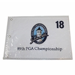 2007 PGA Championship at Southern Hills Embroidered White Flag - Tiger Woods Winner
