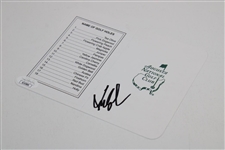 Fred Couples Signed Augusta National Scorecard Jsa Cert
