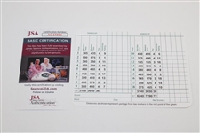 Fred Couples Signed Augusta National Scorecard Jsa Cert