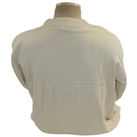 Classic CBS Golf Long Sleeve Woven Andrew Rohan Cream Colored Sweater - Size XL