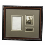Walter Travis Signed Letter on Garden City Golf Club Letterhead 6/24/1904 Sandwich Win Content- Framed PSA/DNA#AJ06028