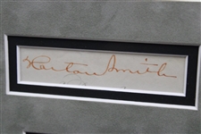 Horton Smith Signed Cut Photo Presentation - Framed PSA/DNA FULL Letter #AJ06026