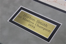 Horton Smith Signed Cut Photo Presentation - Framed PSA/DNA FULL Letter #AJ06026