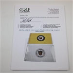 2003 PGA at Oak Hill Yellow Screen & White Embroidered Flags - Unopened - Bobby Clampett