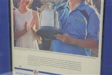Dufnering!' Jason Dufner Kissing The Wanamaker Trophy 2013 Newspaper Page - Framed