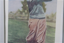 Bobby Jones First Day Of Issue Illustration - Framed