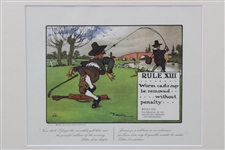 Rule XIII: Worm Casts May Be Removed Without Penalty' Crombie Print - Framed
